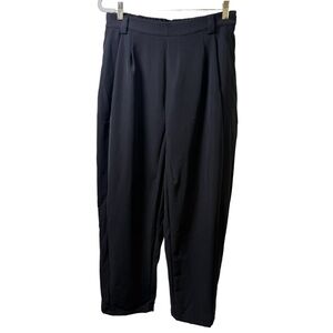 HALARA high rise Black Pleated Pants NWT